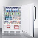 Accucold 24" Wide Built-In All-Refrigerator with Towel Bar Handle Full