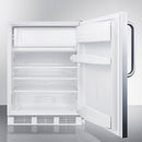 Accucold 24" Wide Built-In Refrigerator-Freezer Open