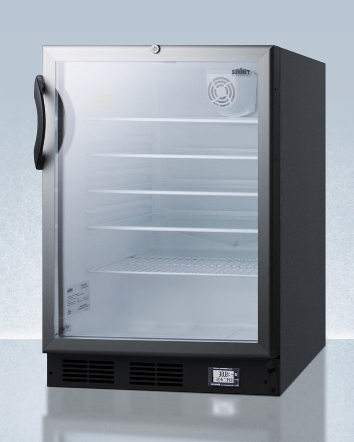 Accucold 24" Wide Nutrition Center Built-In Glass Door All-Refrigerator ADA Compliant