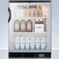 Accucold 24" Wide Nutrition Center Built-In Glass Door All-Refrigerator