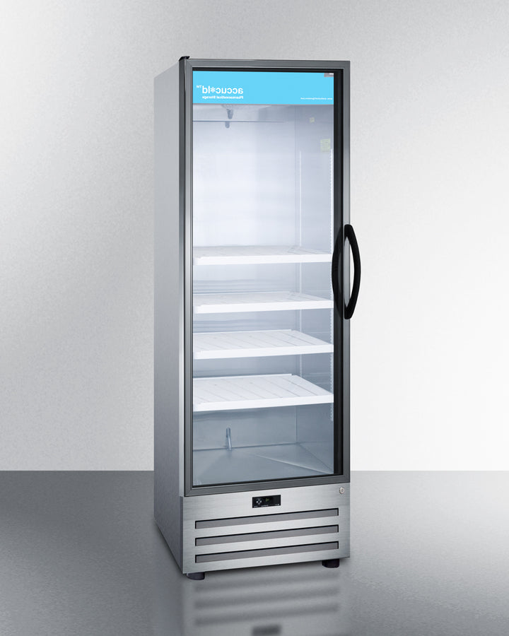 Accucold 24" Wide Pharmacy Refrigerator Angle