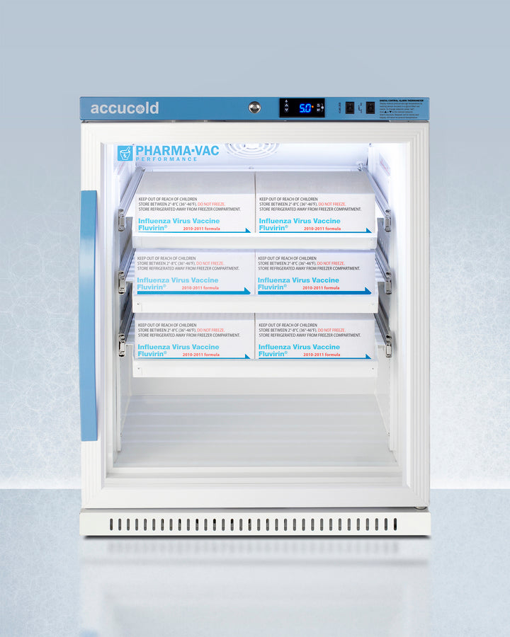 Accucold 6 Cu.Ft. ADA Height Vaccine Refrigerator with Removable Drawers