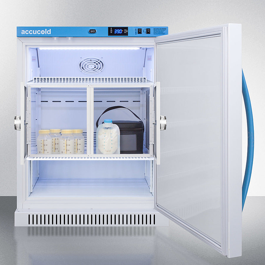 Accucold 6 Cu.Ft. MOMCUBE™ Breast Milk Refrigerator with Interior Lockers ADA Height