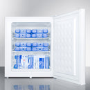 Accucold Compact All-Freezer with Reversible Door and Front Lock