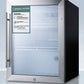 Accucold General Purpose Compact Glass Door All-Refrigerator with Lock