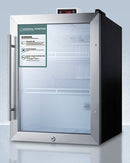 Accucold General Purpose Compact Glass Door All-Refrigerator with Lock