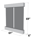 Adagio Cottonwood Falls Square Rustic Copper Green Natural Slate