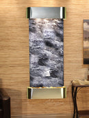 ADAGIO Inspiration Falls Round Stainless Steel Black Spider Marble