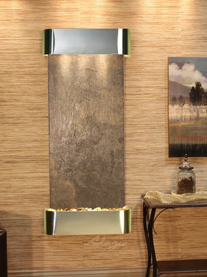 ADAGIO Inspiration Falls Round Stainless Steel Green Featherstone