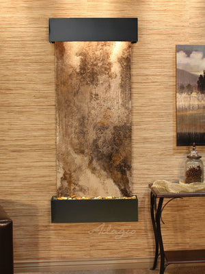 Adagio Inspiration Falls Square Blackened Copper Magnifico Travertine - IFS1508