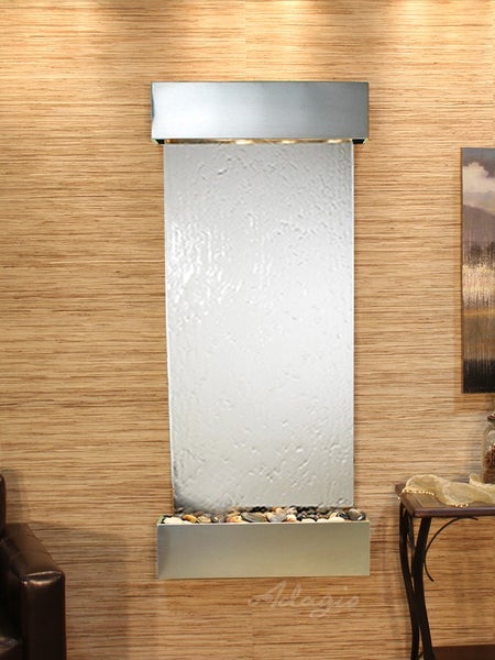 Adagio Inspiration Falls Square Stainless Steel Silver Mirror Featherstone