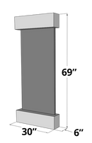 Adagio Inspiration Falls Square Stainless Steel Silver Mirror Featherstone