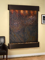 Adagio Majestic River Round Blackened Copper Multi Color Natural Slate