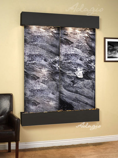 Adagio Majestic River Square Blackened Copper Black Marble