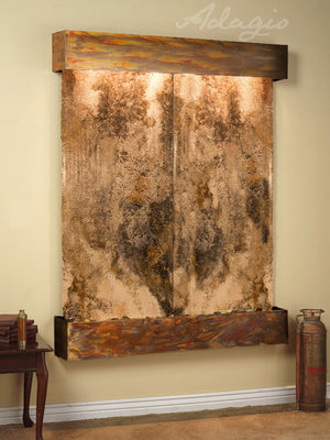 Adagio Majestic River Square Rustic Copper Magnifico Travertine 