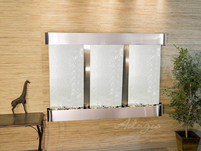 Adagio Olympus Falls Round Stainless Steel Silver Mirror
