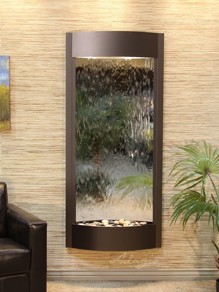 Adagio Pacifica Waters Antique Bronze Silver Mirror