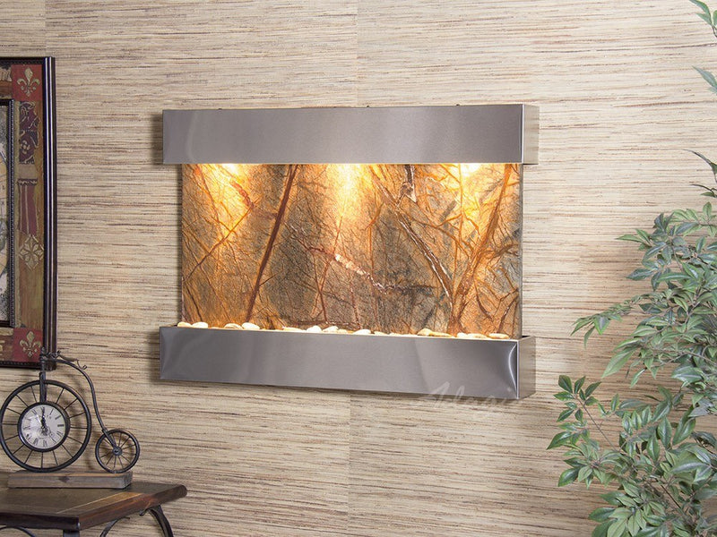 Adagio Reflection Creek Stainless Steel Brown Marble