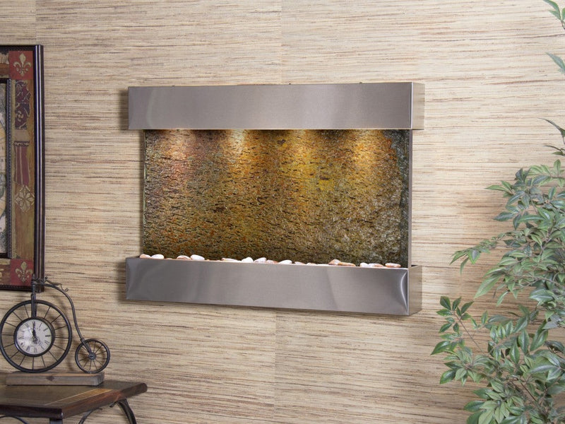 Adagio Reflection Creek Stainless Steel Multi-Color Natural Slate