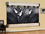Adagio Solitude River Round Stainless Steel Black Marble 