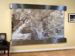Adagio Solitude River Square Stainless Steel Magnifico Travertine
