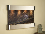 Adagio Sunrise Springs Round Stainless Steel Green Marble 