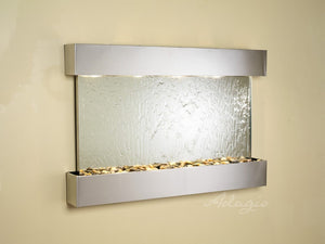 Adagio Sunrise Springs Square Stainless Steel Silver Mirror 