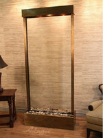 ADAGIO Tranquil River Center Mount Rustic Copper Clear Glass