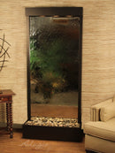 ADAGIO Tranquil River Flush Mount Antique Bronze Silver Mirror