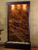 ADAGIO Tranquil River Flush Mount Blackened Copper Brown Marble