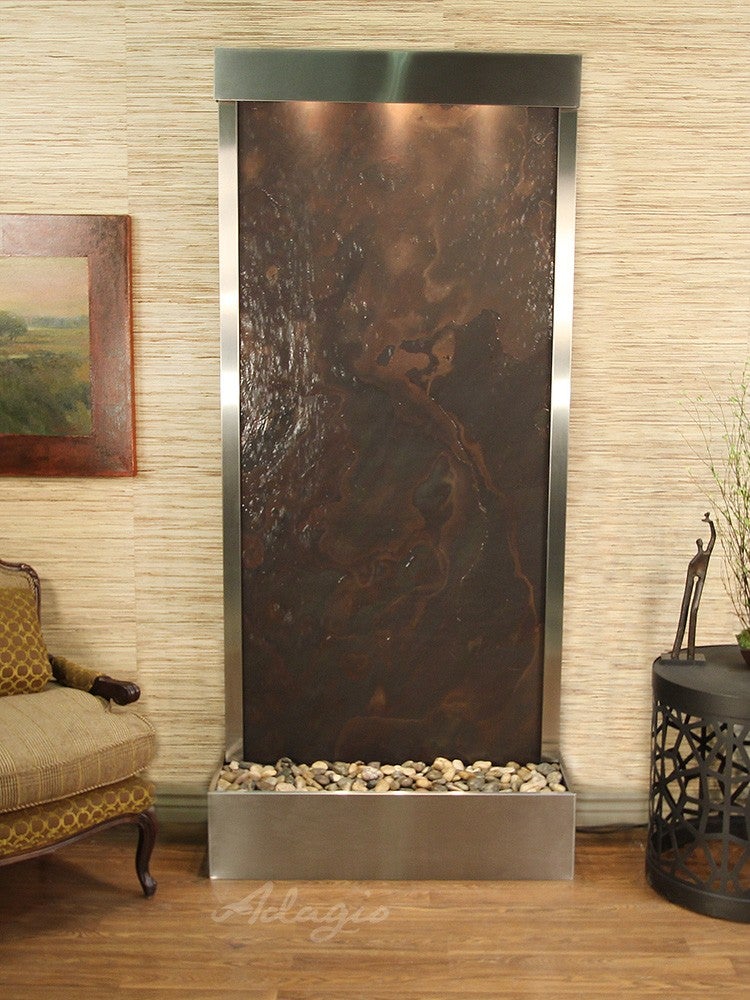 ADAGIO Tranquil River Flush Mount Stainless Steel Multi Color Featherstone 
