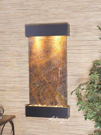 Adagio Whispering Creek Blackened Copper Brown Marble