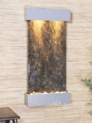 Adagio Whispering Creek Silver Metallic Green Marble