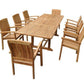 Anderson Teak Bahama Stackable Sahara 9-Piece Rectangular Dining Set A - Set-77