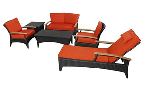 Anderson Teak Bellagio 6-Piece Deep Seating Set - SR-016DS