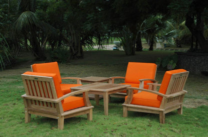Anderson Teak Brianna Bahama 6-Piece Deep Seating Armchair Set - Set-114