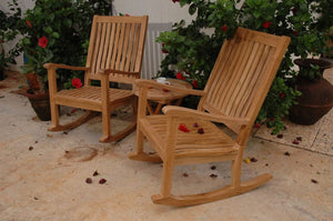 Anderson Teak Del-Amo Bahama 3-Piece Set with Folding Round Side Table - Set-47