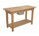 Anderson Teak Nautilus Console Table w/ SS Container - TB-4821