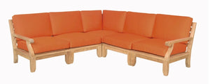 Anderson Teak Riviera Luxe 7-Piece Modular Set With Rectangular Table A - Set-93