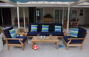 Anderson Teak Riviera Luxe 7-Piece Modular Set With Rectangular Table B - Set-97