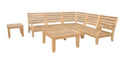 Anderson Teak Riviera Luxe 7-Piece Modular Set with Square Tables - Set-96