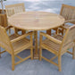 Anderson Teak Tosca Rialto Armchair 5-Piece Dining Set - Set-17