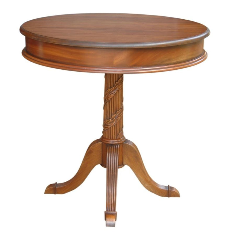 Anderson Teak Victorian Pedestal Side Table - ST-035