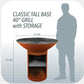 Arteflame Classic 40" Grill Tall Round Base with Storage AFCLHRBST