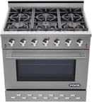 NXR 36 in. 5.5 cu.ft. Pro-Style Natural Gas Range with Convection Oven in Stainless Steel, SC3611