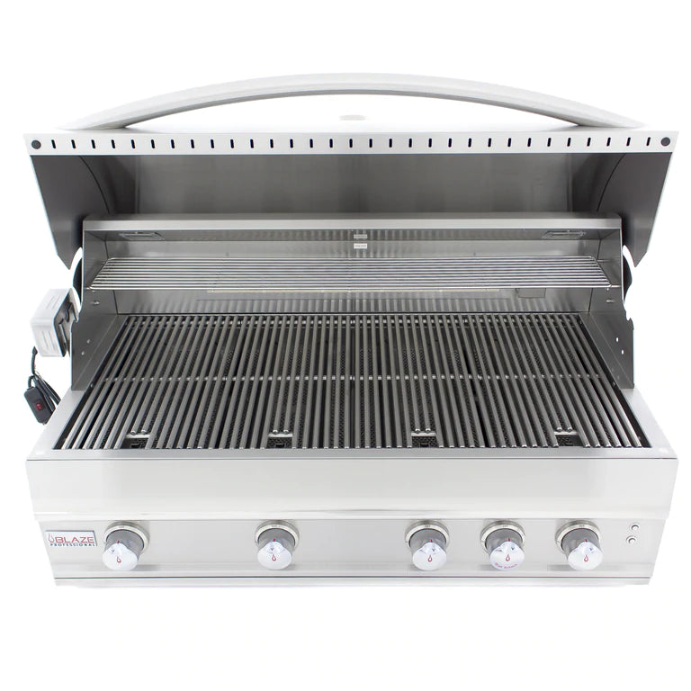 Blaze Professional 44 in., 4 Burner Built-In  Grill with Grill Cart