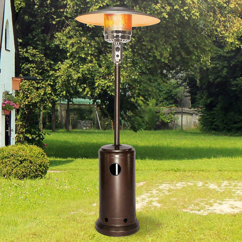 Outdoor Backyard Propane Patio Heater With Wheel - Morealis