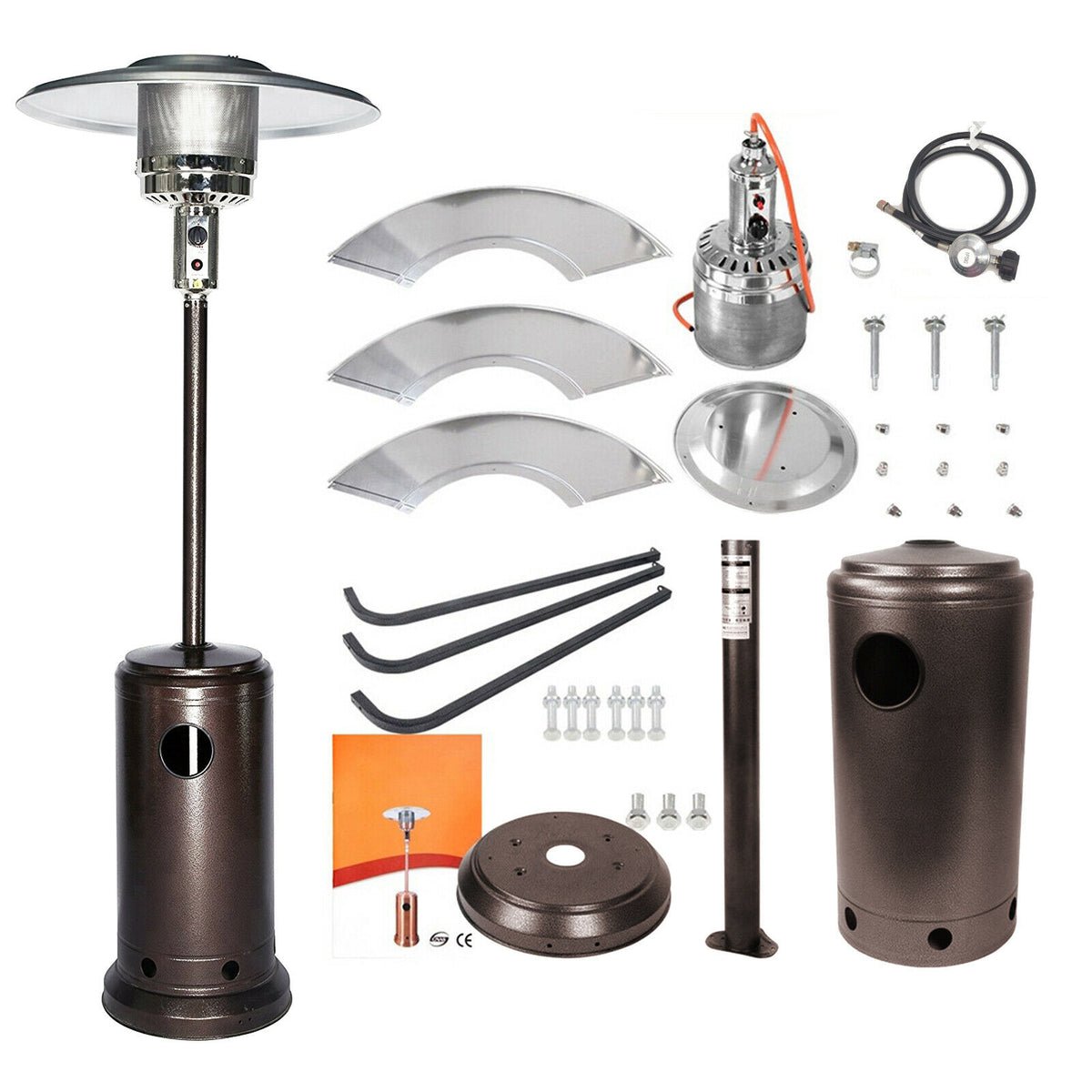 Outdoor Backyard Propane Patio Heater With Wheel - Morealis