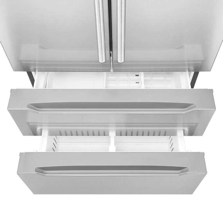 Cosmo 22.5 cu. ft. 4-Door French Door Refrigerator with Pull Handle in Stainless Steel, Counter Depth - COS-FDR225RHSS-G
