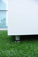 Elementi Bianco Porcelain Bulgaria black & Metal Frame Fire Table